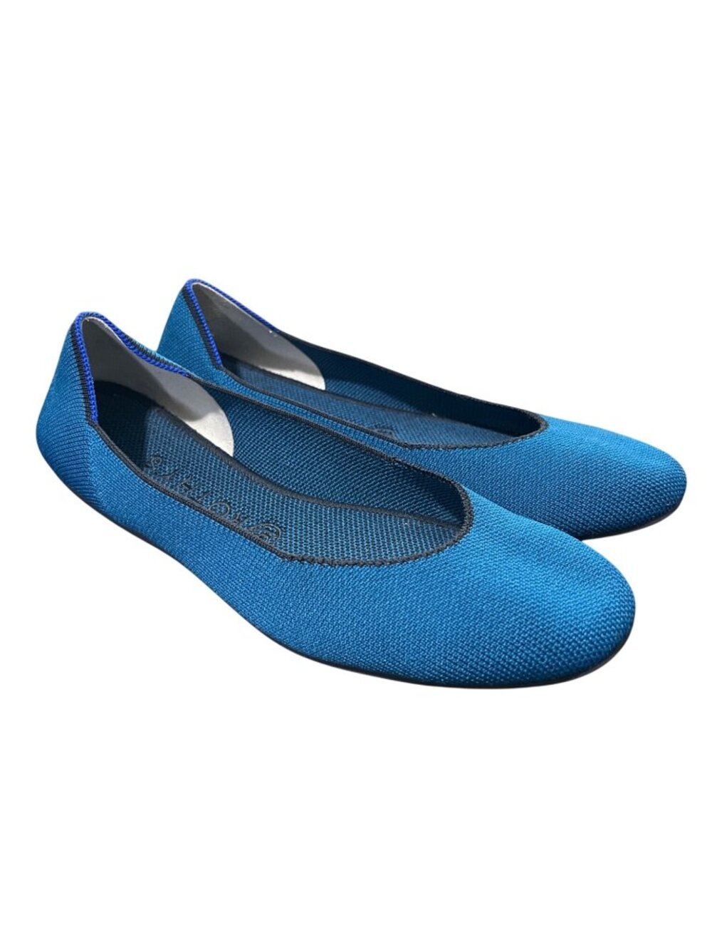 Rothys Womens Size 9 The Flats Blue Round-Toe Blue Sustainable Shoes Slip-On